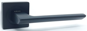Ручка дверная KEDR R06 06-148 BLACK MAT ( чёрный матовый )